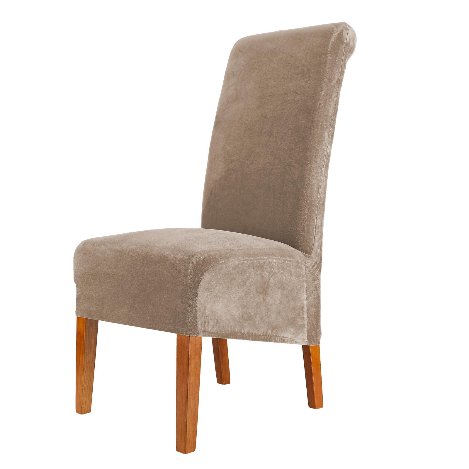 

Luxurious Silver Fox Fleece Chair Protector Cover Soft Warm Anti-Slip Bottom Prevents Furniture Wear Suitable for Dining Chairs 1pc