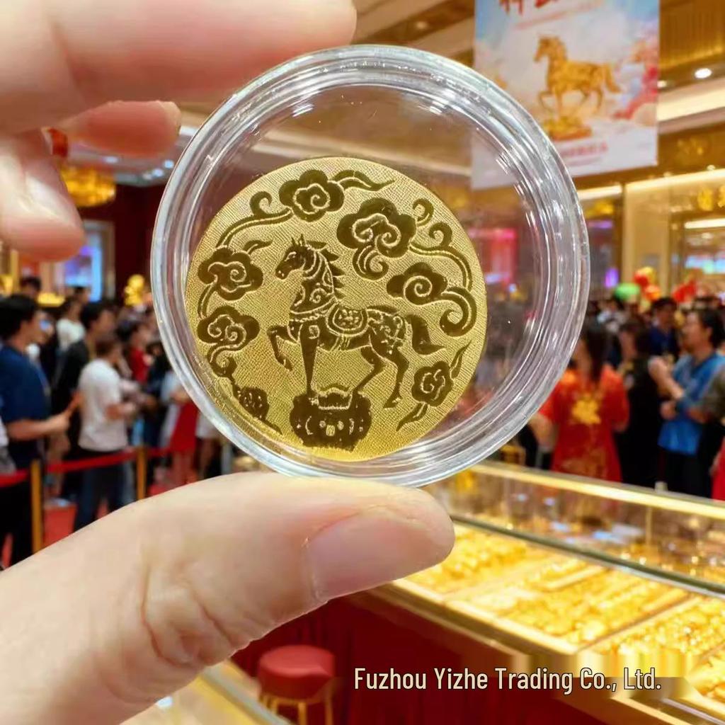 Year of the Horse Gold Phone Sticker 2026 - Brings Good Fortune and Wealth