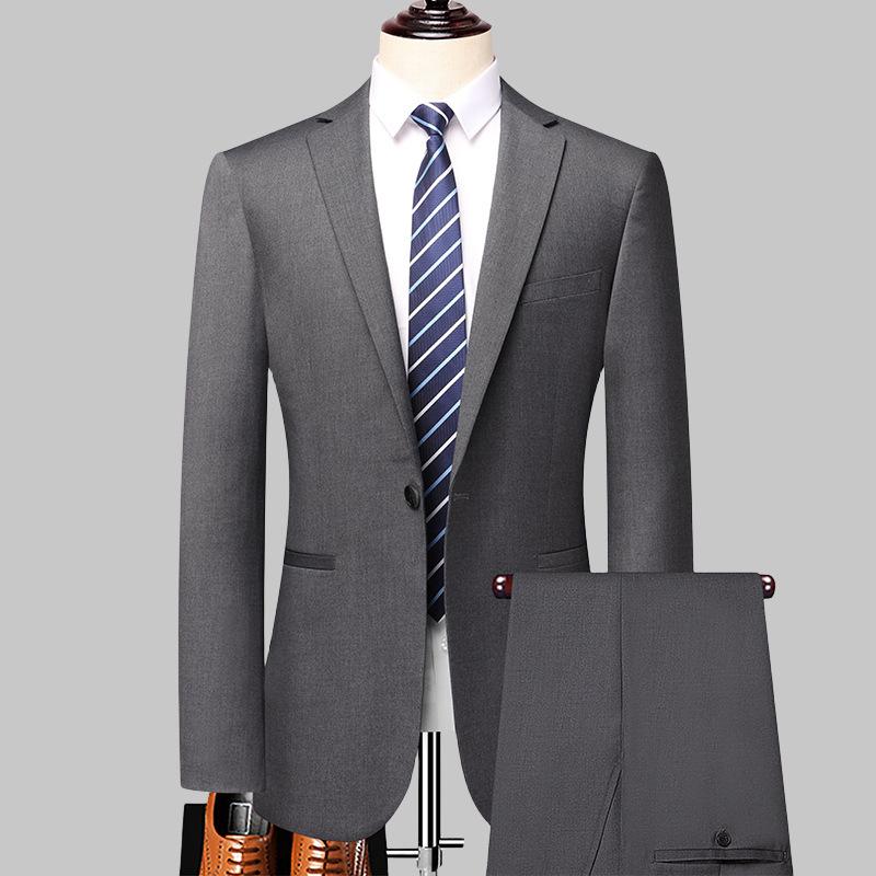 Neuer Anzug Anzug Ein-Knopf Professionelles Kleid Business Casual Anzug Zweiteiliges Hochzeitsbankettkleid