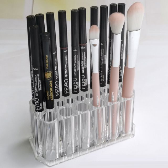 Gelipso - Transparent Plastic Makeup Brush Holder