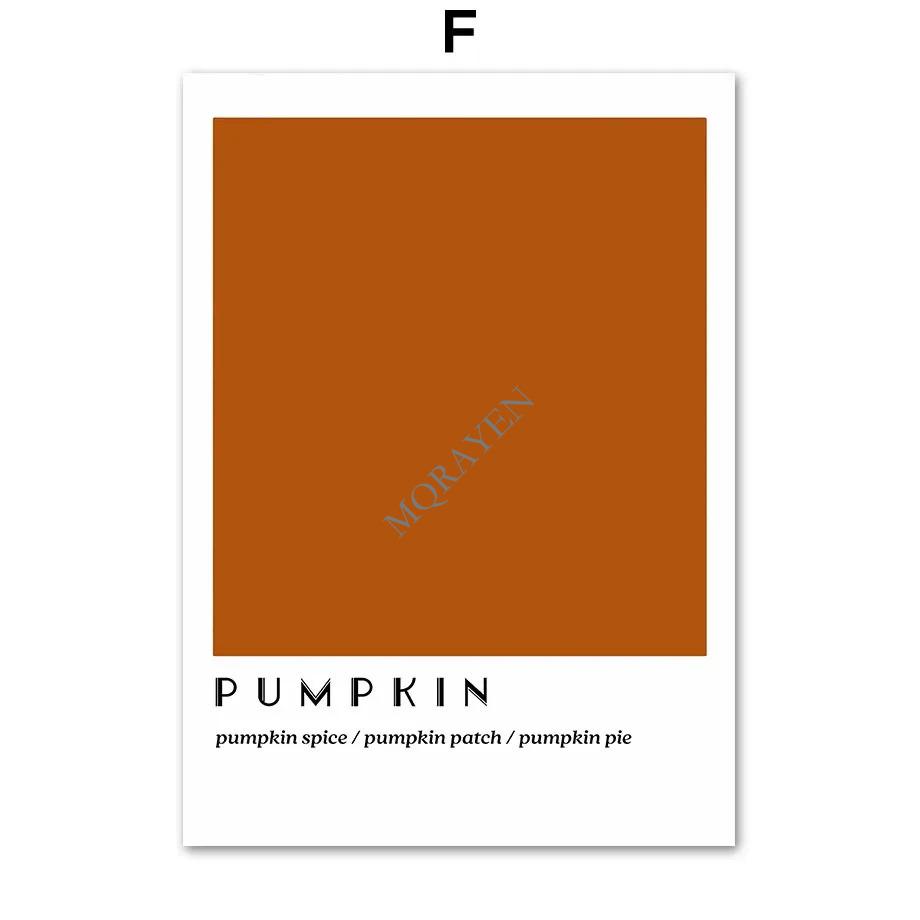 Quotes Autumn Posters Prints Canvas Painting Gallery Wall Art Pictures For Living Room Home Decor Fall Leaves Pumpkin Turkey Car
