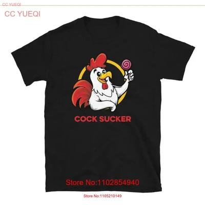 Funny Adult Humor Rooster Cock Lollipop Sucker  T Shirt Size S 5XL Vintage Washed Soft Streetwear Slightly Breathable Casual