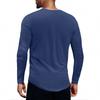 Men's V-neck Long-sleeved Top Is Casual
