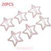 20pcs/lot 3CM Mini Star Hair Clip Kids Glitter Metal Hair Clips Barrettes Hairpins Girls Hair Accessories Headwear Styling Tools