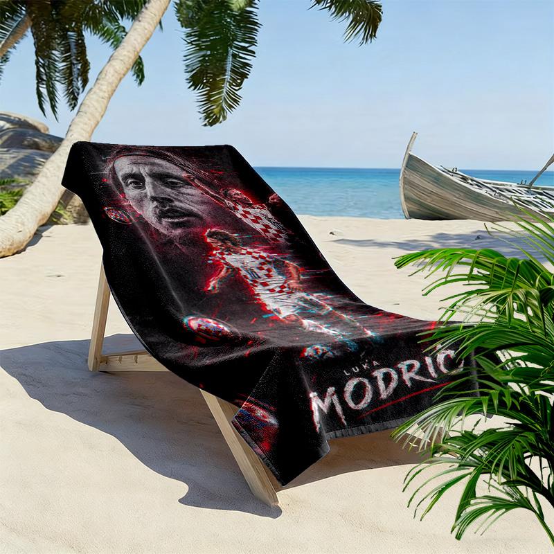 Thank You Luka Modric Beach Towel Beach Towel For Vacation Photos Portable For Travel Seaside Absorbent Bath Towel Quickdrying Swim Towel Printing