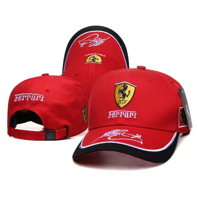 

For Ferrari 458 488 599 612 FF F12 Roma Embroiderie Emblems Baseball Cap Men Women Adjustable Hat Sun Outdoor Summer Sports Hats