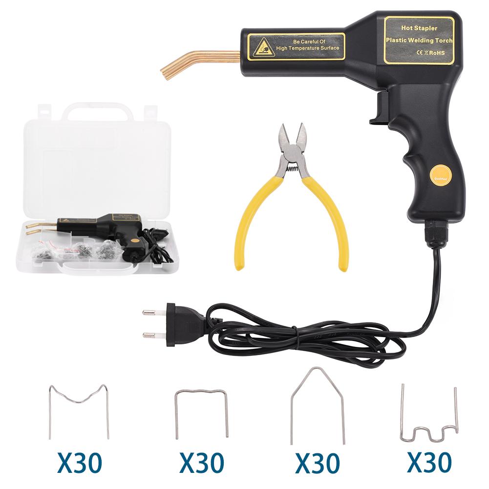 

Автосварщик Инструменты для гаража Горячие степлеры Машина для сварки листового металла Степлер Машина для ремонта пластика ПВХ Ремонт бампера автомобиля