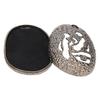 Metal Incense Holder Imitation Rock Style Oval Shape Sturdy Easy To Clean Incense Ashes Tray for Home Meditation Decor