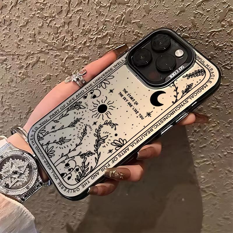Fresh Moon Star Phone Case For IPhone 17 16 Pro Max 15 14 13 12 11 Pro Max Mini SE XS XR Anti Fall Matte Back Cover