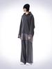 House 072C Layered Overfit Hoodie T-Shirt Dark Gray