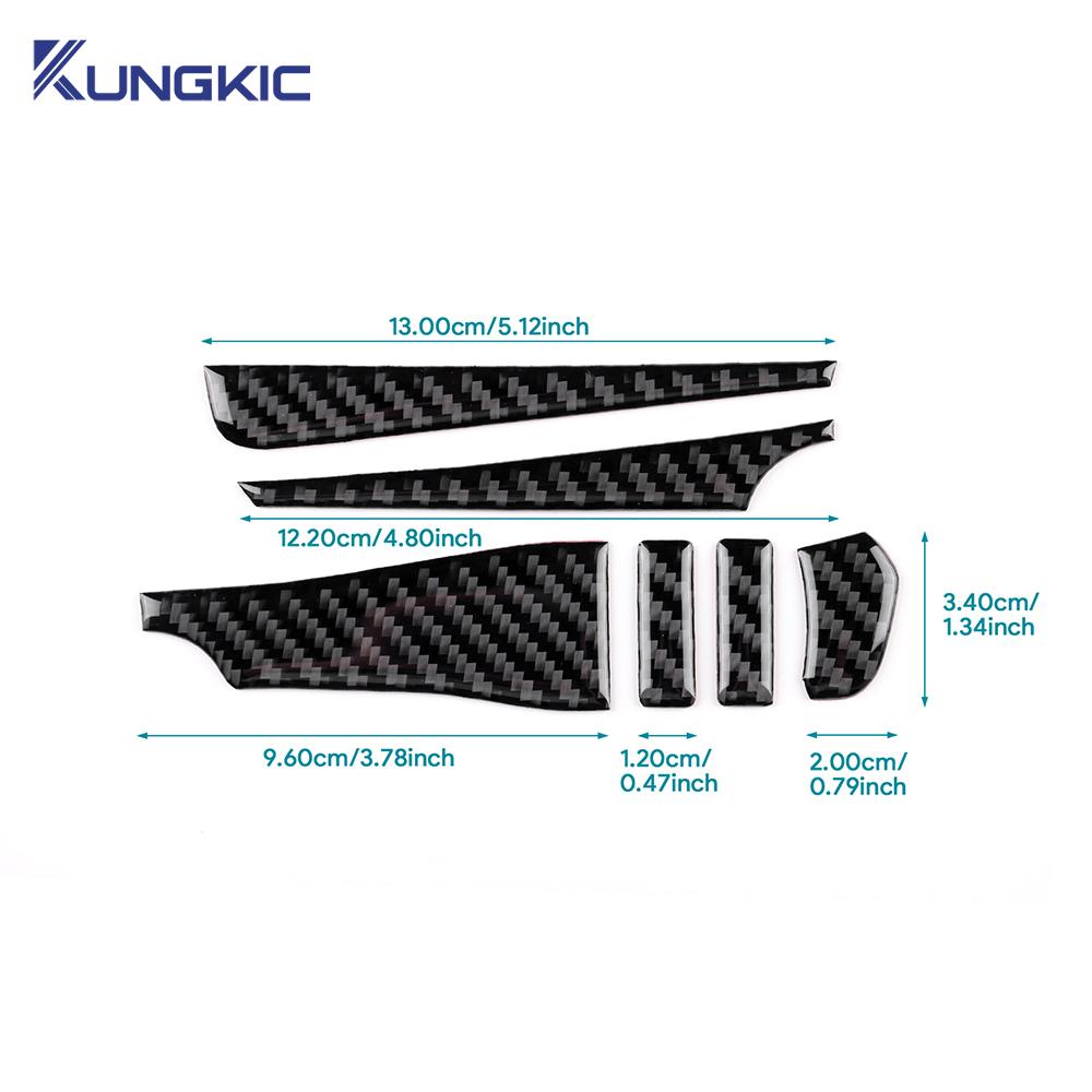 Für Mazda 3 BP Axela 2019 2020 2025 2025 2025 2025 2025 Echter Weicher Kohlefaseraufkleber LHD RHD Auto Mittelkonsolenzubehör