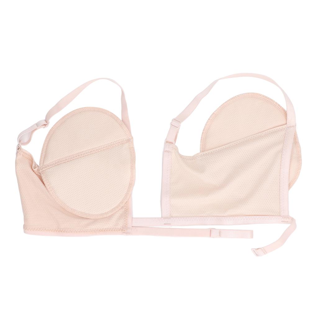 Underarm Sweat Pad Reusable Sweat Absorbent Comfortable Adjustable Armpit Pad Beige