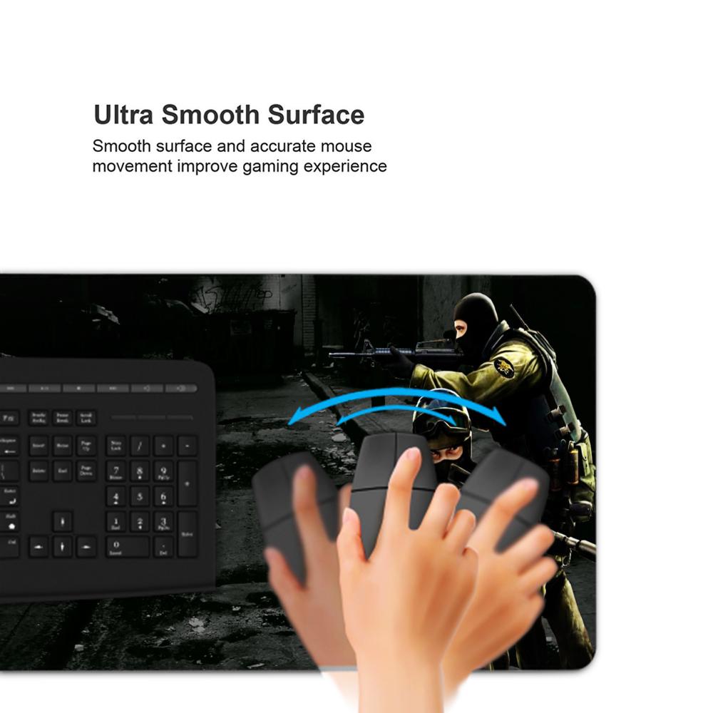 Counter Strike Large Mouse Pad XXL Desk Mat Pc Accessories Gamer Keyboard Mousepad Gaming Extended Table Protector Mice Pads