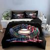Baseball, glove, flag pattern. Bedding sets Duvet cover sets Duvet covers Pillowcases(1*Duvet Cover 2*Pillowcases without duvet insert)