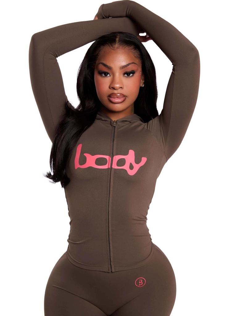 Vielseitiges Hoodie-Set mit Leopardenmuster und Skinny-Hose mit Buchstabenaufdruck