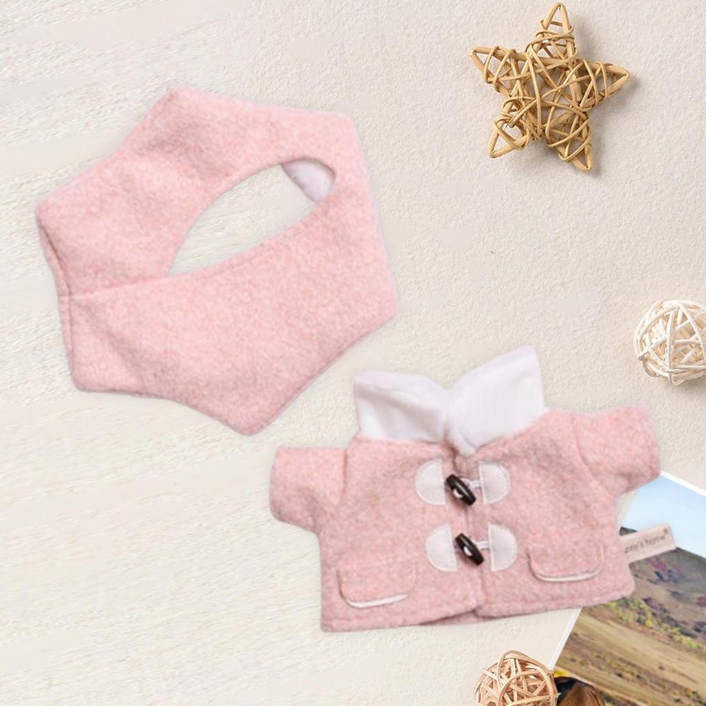 Plyšová panenka, kabát, pokrývka hlavy, koordinační oblečení, kostýmy pro 14,96 palce