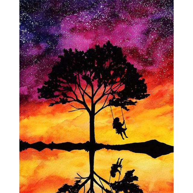 5D DIY Diamond Painting Landscape Full Square/Round Drill Beautiful Scenery Diamond Embroidery Cross Stitch Kits Home Decor Gift