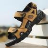Brand Classic Men's Sandals Summer Genuine Leather Sandals Men Outdoor Casual Lightweight Sandal Fashion Men Sneakers Size 39-46