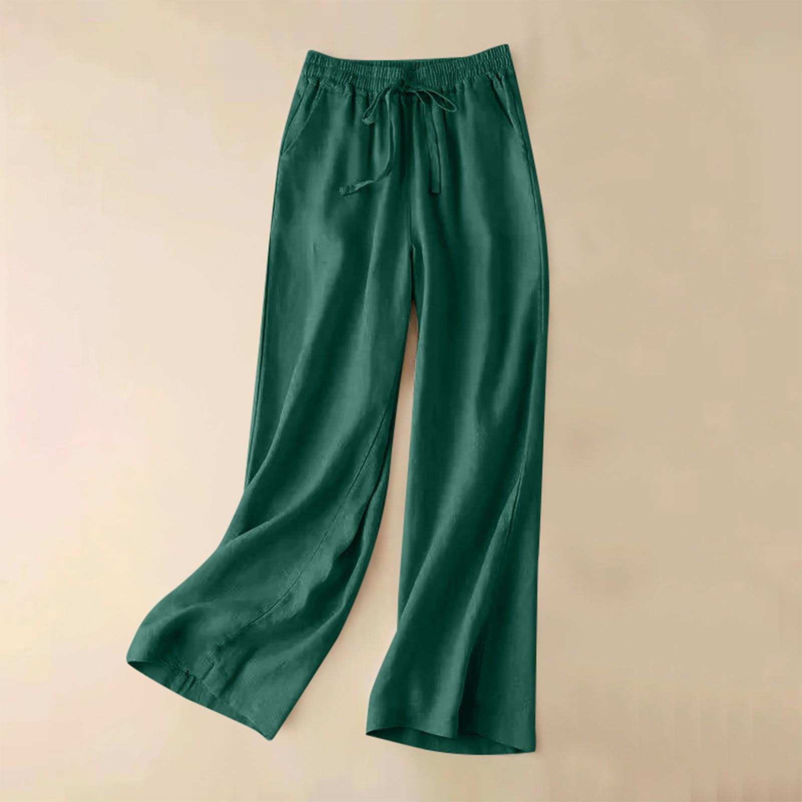 

Женские прямые брюки, модные повседневные брюки, брюки Harlan Nine Point XL зелёный