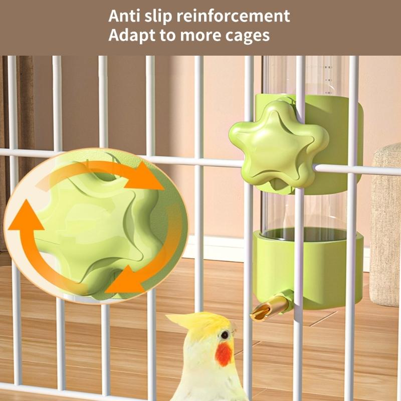 No Drip Small Animals Water Bottle Automatic Water Feeder Dispenser for Birds Ferrets Rabbits 220ml No Mess for Cage