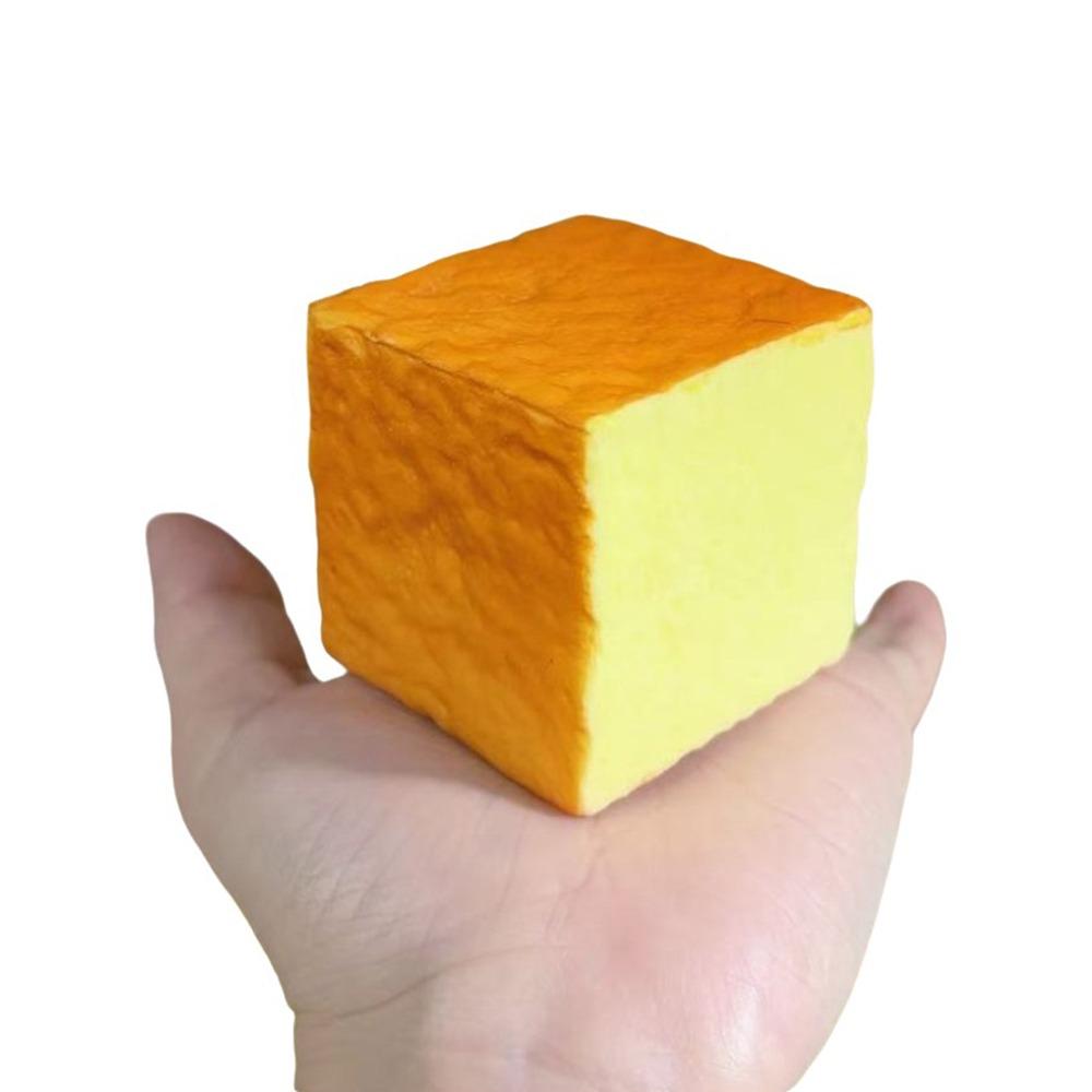 Square Fidget Squeeze Toy Soft Mochi Squish Foam Toy New Bread Squeeze Toy Gift 1pc