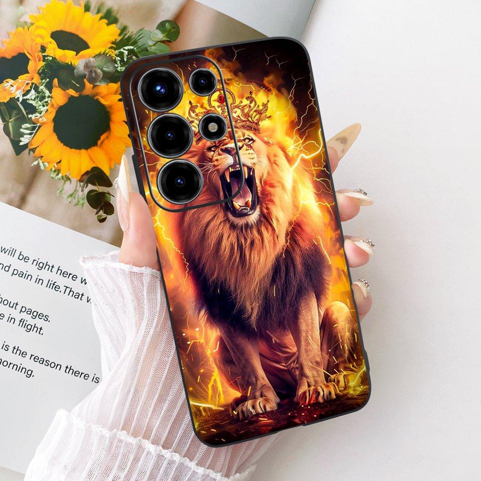 For Itel S26 Ultra Super 26 Ultra Phone Case Cute Cat Dragon Cartoon Design Back Cover Black Soft Silicone Casing S688LN