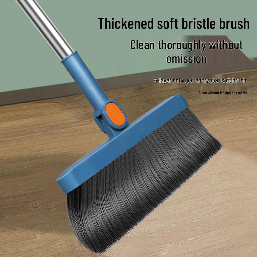 Magic Broom and Dustpan Set with Wiper and Hair Picker for Home Cleaning