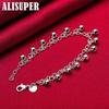 925 Sterling Silver Bells Bead Bracelet Jewelry