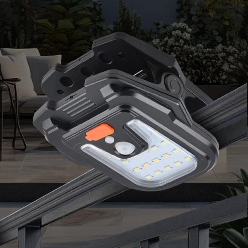 Solarbetriebene Solar-Gartenleuchte 4 Lichtmodi Clip-Leuchte Tragbare Solar-Bewegungsleuchten Außen