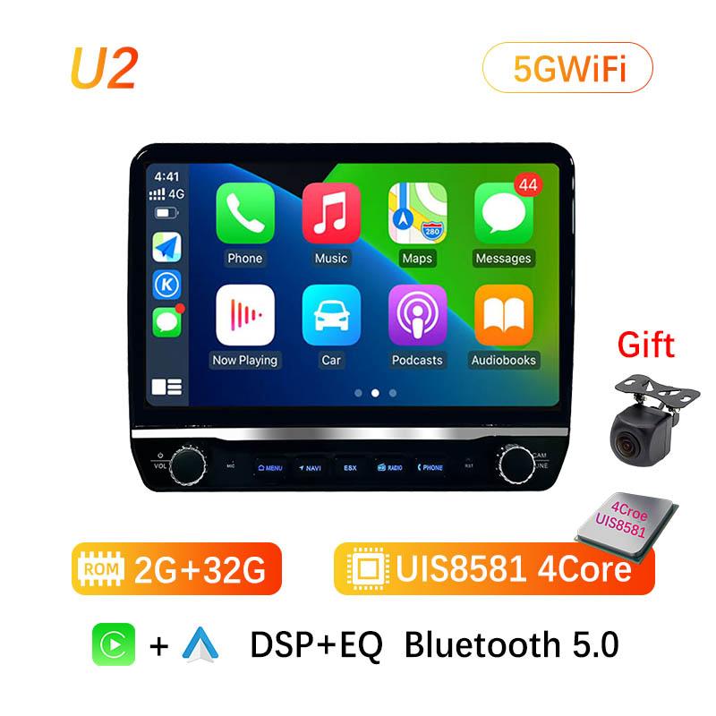 Two Buttons Android Car Multimedia For 9/10 Inch Universal 2din Multimedia Video Player Head Unit Radio Stereo Wireless CarPlay