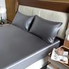 Europäische und Amerikanische Größen Satin Spannbettlaken Glatt Hautfreundlich Elastisches Band Bettlaken King Size Rayon Voll Bettlaken 180x200