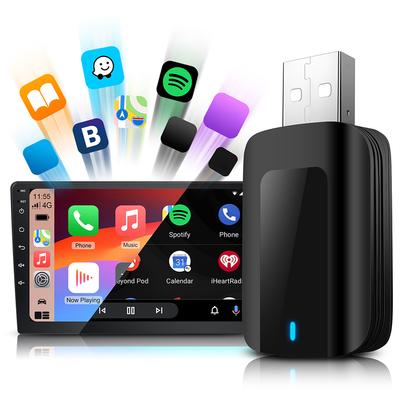 Wireless CarPlay Android Auto Adapter Smart USB Dongle 2.4G & 5G WiFi BT Plug & Play for Wired CarPlay Andriod Auto Cars
