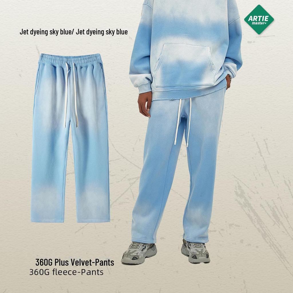 ARTIE Men's 2023 Fall/Winter Spray-Dyed Washed Sweater & Pants Set