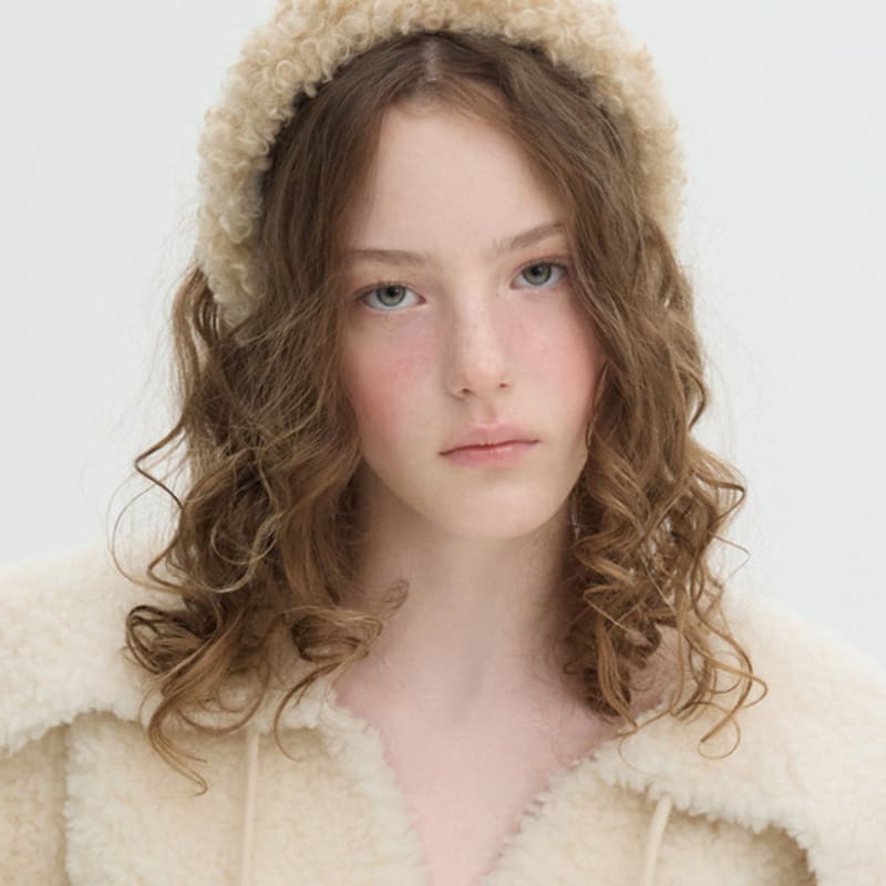 Brown Hat Fluffy Pom Pom