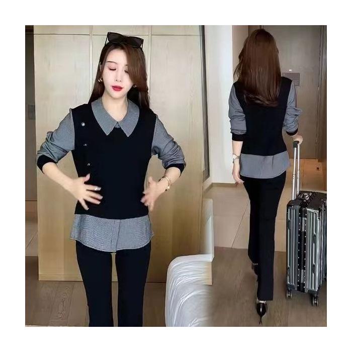 Kadınlar için Trend İki Parçalı İllüzyon Gömlek: Yaşlanma Karşıtı Sonbahar 2023 Stili