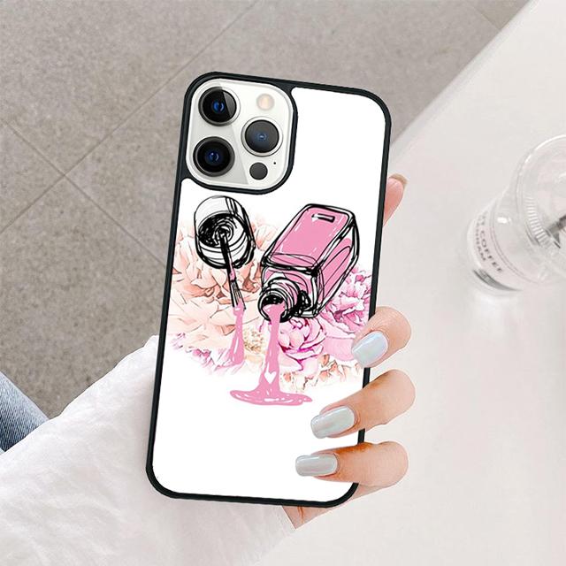 Nail Polish Mobile Phone Cases Cover For iPhone 17 Air 16 15 14 12 13 11 Pro MAX apple Plus Coque