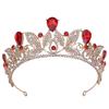 Bridal Jewelry Leaf Shape Wedding Baroque Queen Golden Crown Wedding Dress Accessories