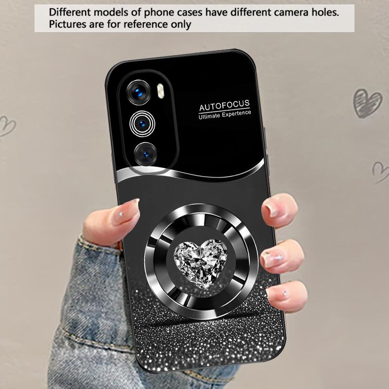 Fioletowy Okrągły Diament Dla Motorola Moto G 04 G05 G14 15 24 34 35 54 55 75 84 85 Edge 40 50 Fusion 60 Fusion Miękkie etui TPU na telefon