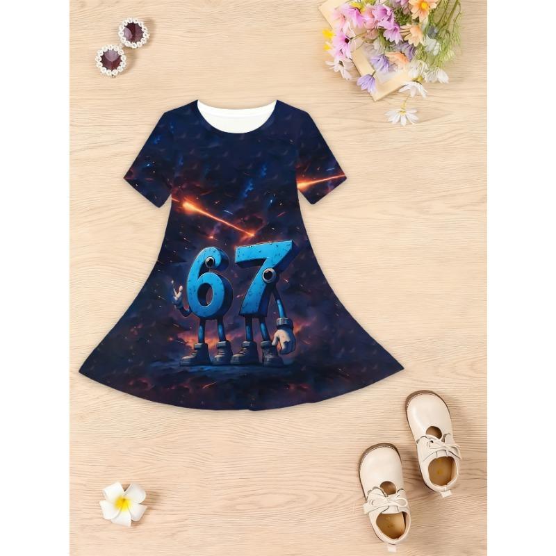 

Girls Sweet Princess Dress | Party and Everyday Wear, Lightweight Spring/Summer, 110