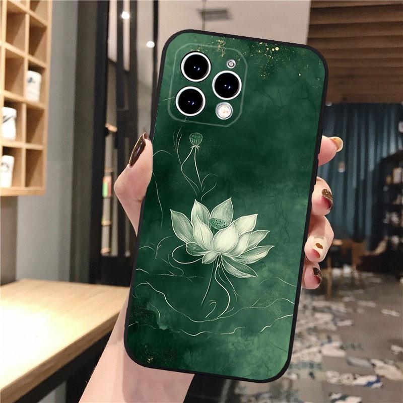 Lotusblumen-Handyhülle Für iphone 17 Pro Max 17 Pro Air 16 15 14 13 Pro Max 15 16 Pro 15Plus