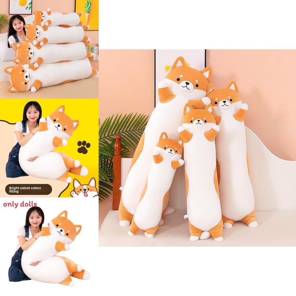 Husky Plush Pillow With Leg Clamp For Cozy Sleep Teen Kids Room Decor