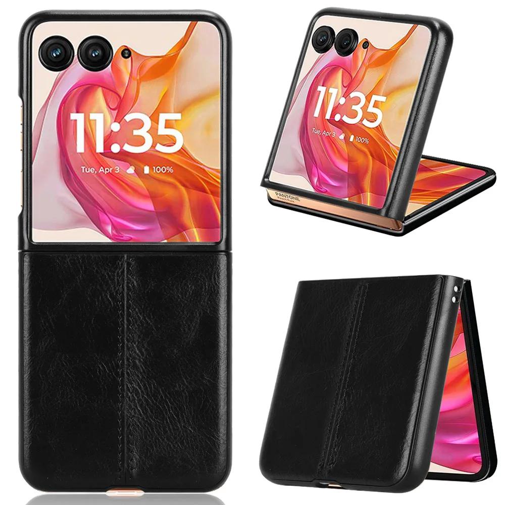 Stitching Fabric Leather Texture Case for Motorola Razr 0 Ultra Moto Razr 40 Plus Cover Lightweight Coque Fundas Capa