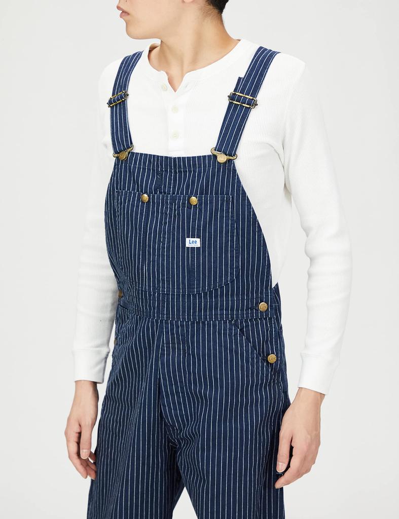 Lee Denim Plus Size L Overalls, Striped, Unisex, Size, LM7254,