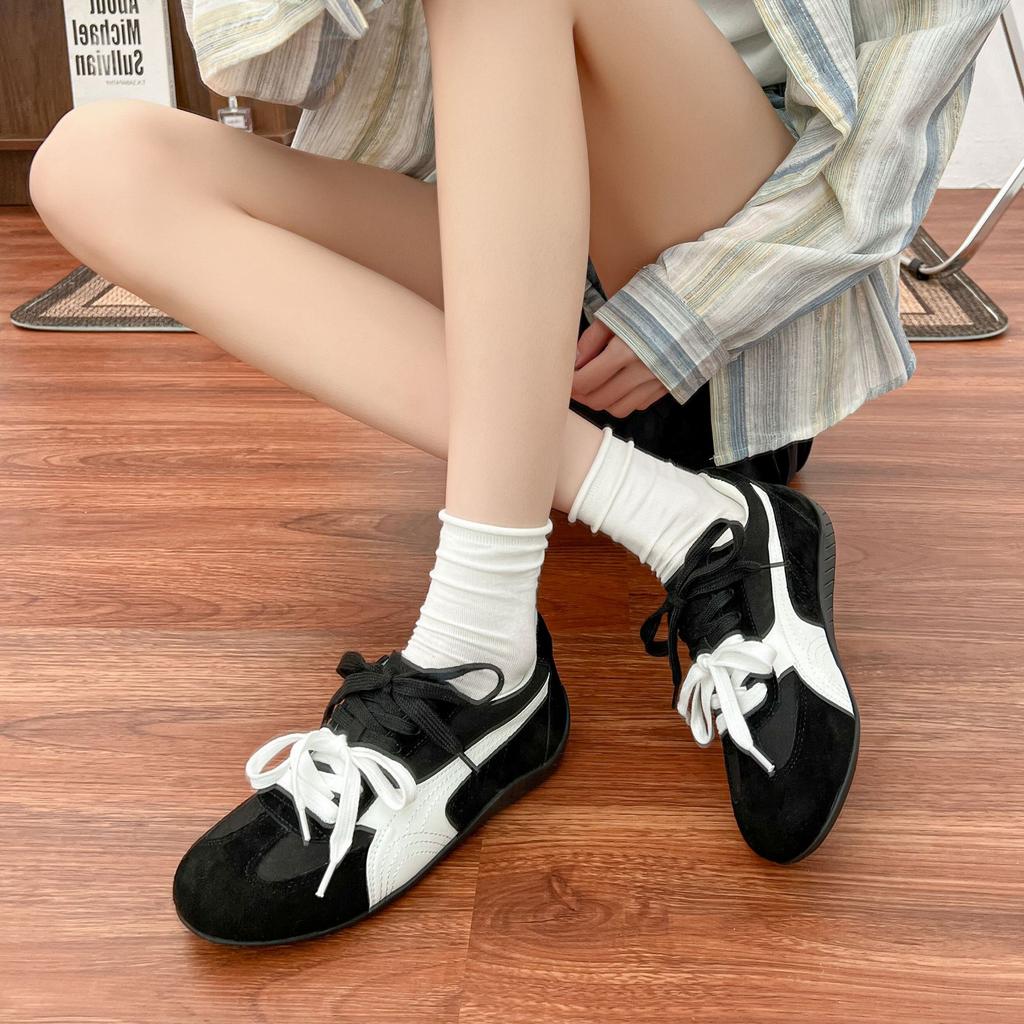 Dexun shoes women's summer versatile outer platform women's shoes 2025 new academic style casual retro dad shoes women's