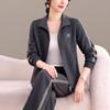 Damen 2026 Elegantes Zwei-Teiler Sportanzug für Frühling & Herbst - Locker Geschnittener Cardigan & Kapuzenpullover mit Revers