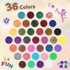 Glitter Tattoo Set, Bledras 36 Colors Kids Tattoo Set, 178 Stencils, 5 Brushes, 2 Glue, Flash Tattoo Kit for Girls, Boys and Adults, Carnival