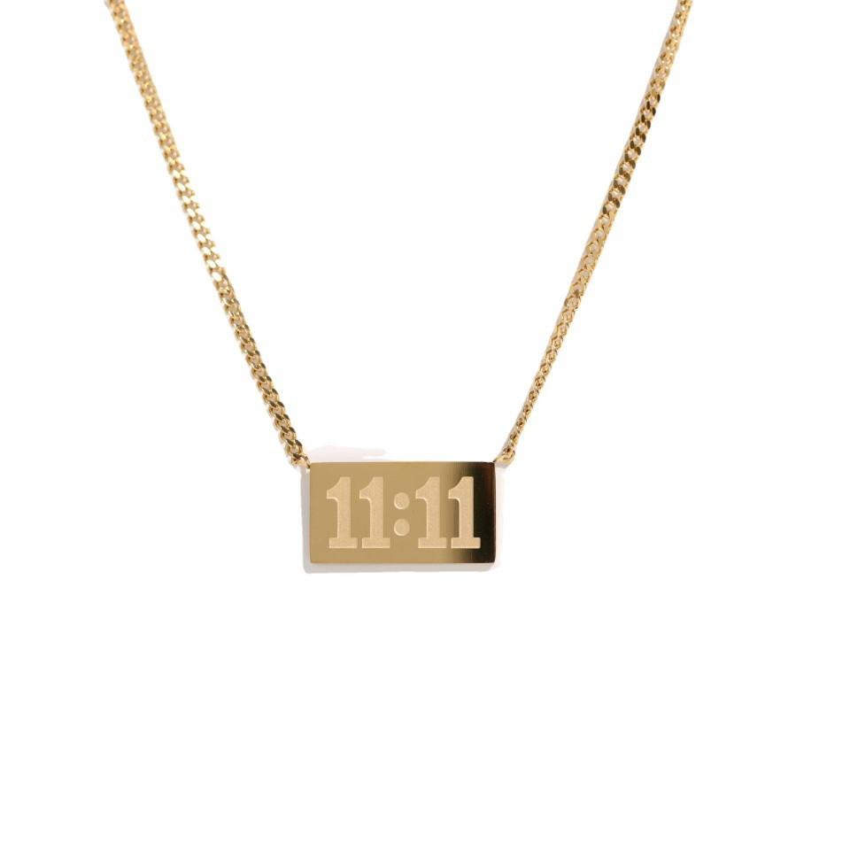 Fashion Square Pendant Necklace Women's Niche Light Luxurious Temperament