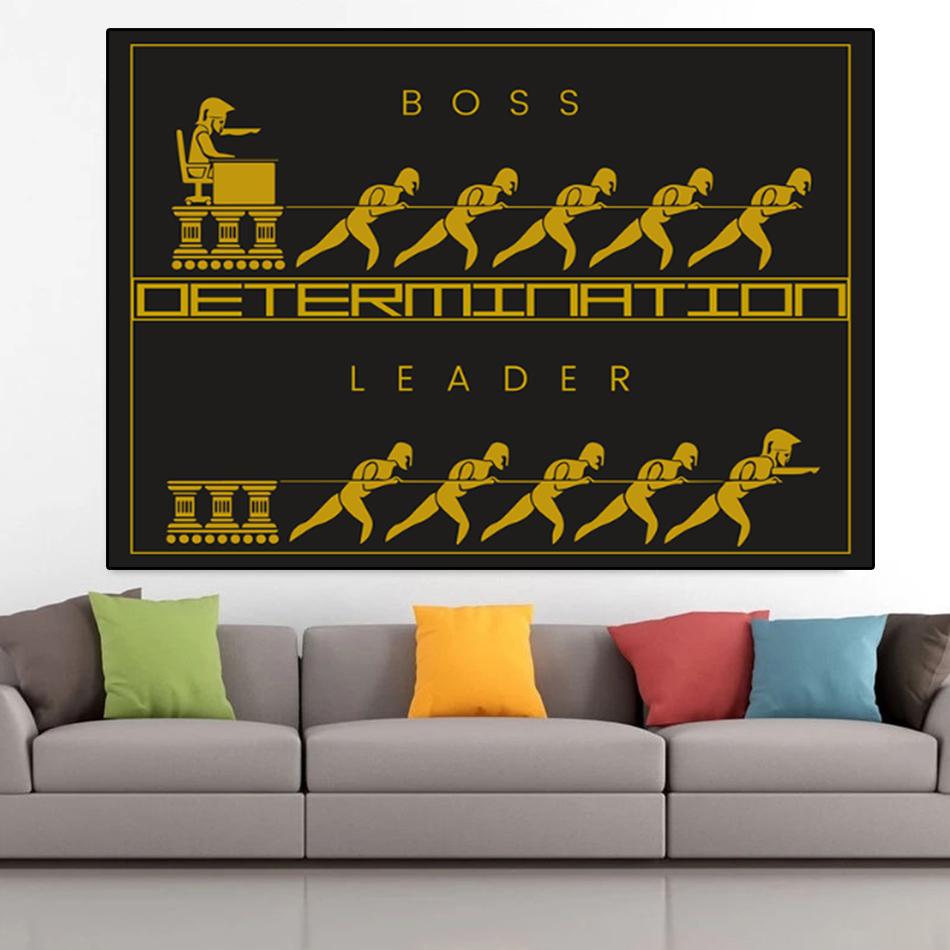 

Босс против лидера, абстрактные настенные художественные постеры, холст, картина для гостиной, спальни, украшения, принты, минималистичные картины, произведения искусства