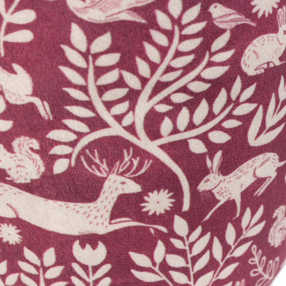 Furn Skandi Woodland Velvet Animals Doorstop