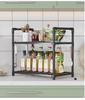 Multi-Layer Kitchen Storage Rack for Microwave and Pots